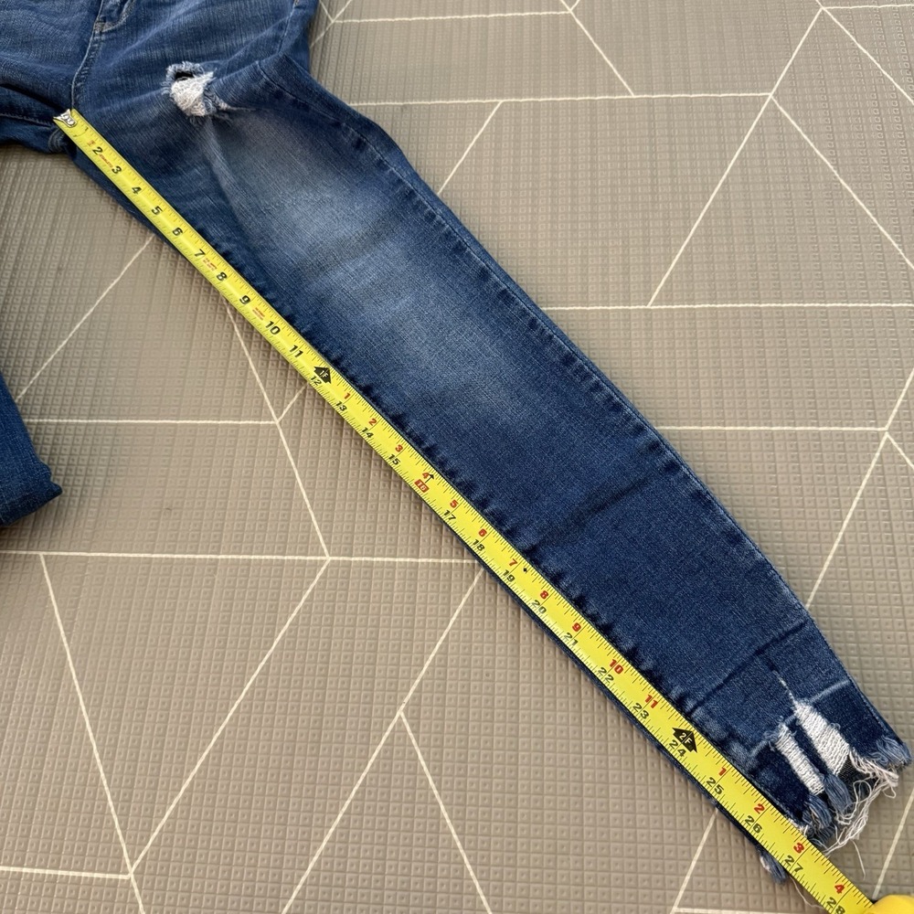 Judy Blue Skinny Fit Jeans‎ Size 1/25 Distressed Raw Hem JB8847 - Picture 6 of 9